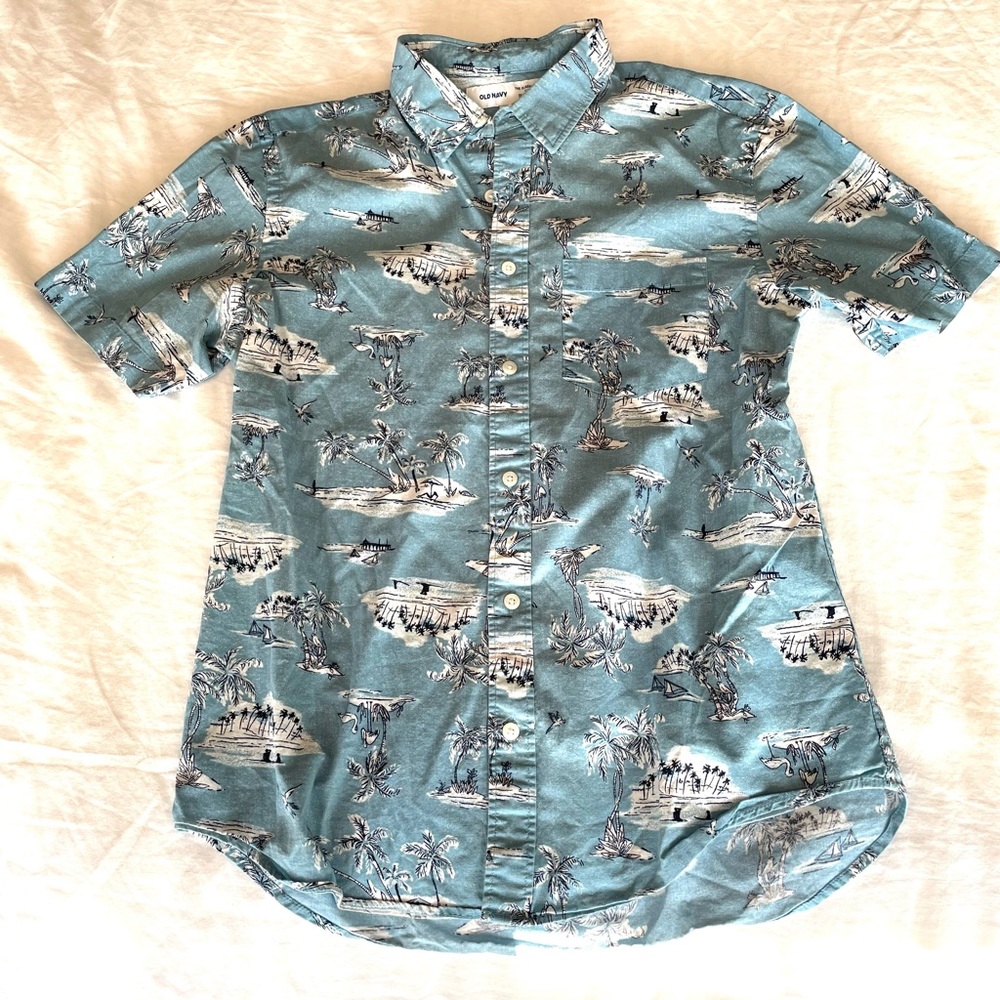 Old Navy - Blue Causal Button Down - Mens S